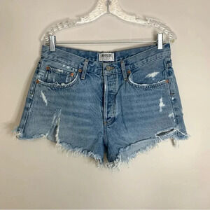 Agolde Parker Distressed Denim  Shorts